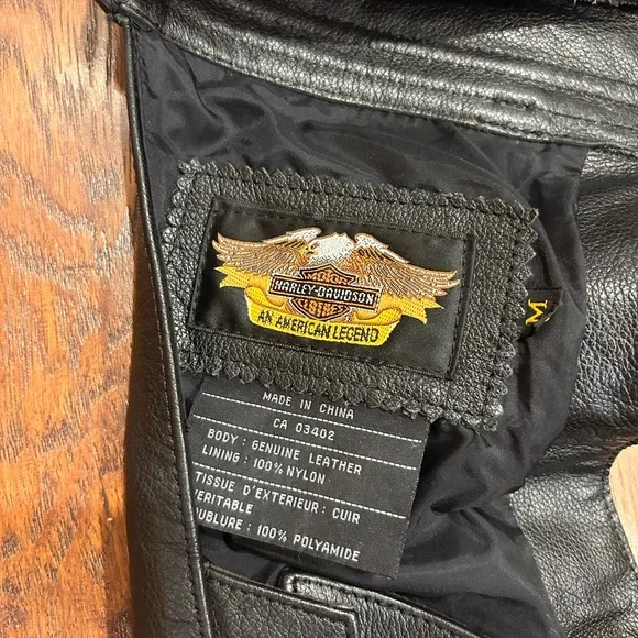 Harley Davidson men’s Stock II leather chaps black size Medium - Picture 3 of 7